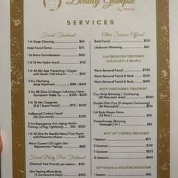 List of services offered