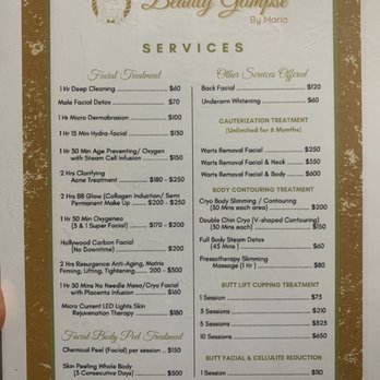 Beauty Glimpse By: Maria - List of services offered - Skin Care Near Me - Escondido, California