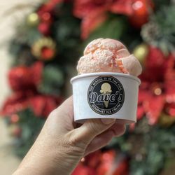 Dave's Gourmet Ice Cream - Peppermint Candy on Carmel Latte