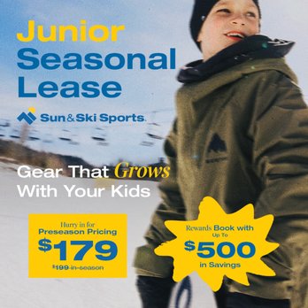 Sun & Ski Sports - Kids ski & snowboard seasonal leases. Gear that grows with them. Preseason pricing + savings on winter equipment. - Ski & Snowboard Shops Near Me - Dillon, Colorado Sun & Ski Sports - Kids ski & snowboard seasonal leases. Gear that grows with them. Preseason pricing + savings on winter equipment. - Ski & Snowboard Shops Near Me - Dillon, Colorado