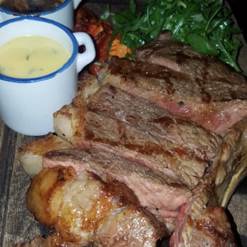Kyloe Restaurant & Grill - Medium rare sirloin on the bone for 2 to share. Perfect! - Steakhouses Near Me - Edinburgh, EDH