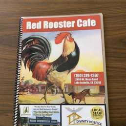 a rooster on the menu a rooster on the menu