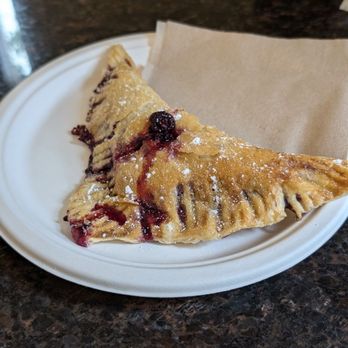 The Tamale Factory - Blackberry empanada (turnover). They're made in the morning, so yummy! - Mexican Near Me - Riverside, California The Tamale Factory - Blackberry empanada (turnover). They're made in the morning, so yummy! - Mexican Near Me - Riverside, California