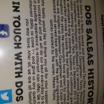 Dos Salsas - Georgetown - History of restaurant... - Mexican Near Me - Georgetown, Texas Dos Salsas - Georgetown - History of restaurant... - Mexican Near Me - Georgetown, Texas