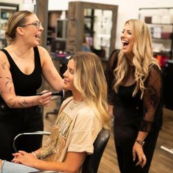 Revive Day Spa & Salon - Team work on the makeup