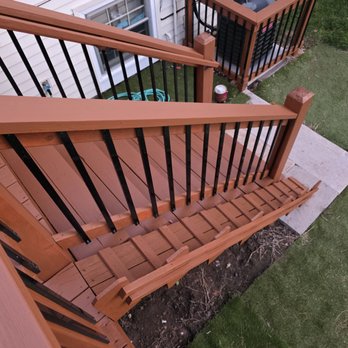 Deck Revive - There railing back to the beautiful stage again.. - Fences & Gates Near Me - Lenexa, Kansas