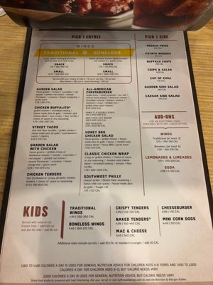 Menu photo 3 Buffalo Wild Wings Chesapeake, VA