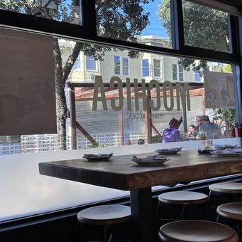 Mochica - Interior looking out at the Parklet on 18th St - Peruvian Near Me - San Francisco, California Mochica - Interior looking out at the Parklet on 18th St - Peruvian Near Me - San Francisco, California
