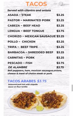 Menu photo 2 Tacos Puebla Northlake, IL Menu photo 2 Tacos Puebla Northlake, IL