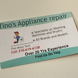 Tino's Appliance Repair