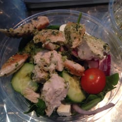 DCU Business Cafe - My favourite pesto chicken salad from the business cafe! To go ;)