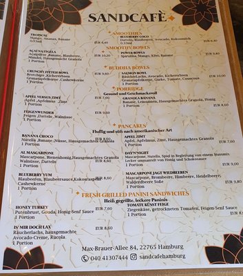Menu photo 2 Sand Café Hamburg, HH