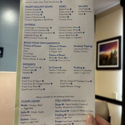 Three Crosses Regional Hospital - Luby's Menu