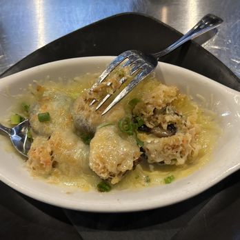 Kingston's Steakhouse - Crab Stuffed Mushrooms - Steakhouses Near Me - Cedar Rapids, Iowa Kingston's Steakhouse - Crab Stuffed Mushrooms - Steakhouses Near Me - Cedar Rapids, Iowa