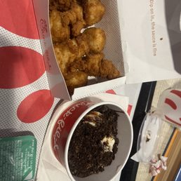 8 piece Chick-fil-A- Nuggets and ice dream cup 8 piece Chick-fil-A- Nuggets and ice dream cup