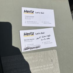Hertz Rent A Car - The manager and associate