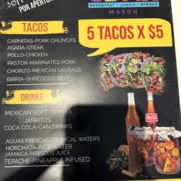 Soft opening menu (8/19/23) Soft opening menu (8/19/23)