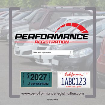 Performance Registration - Registration Services Near Me - Menifee, California