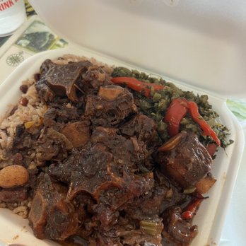 Rodney's Jamaican Grill - Oxtails, rice and beans and spinach - Caribbean Near Me - Bradenton, Florida Rodney's Jamaican Grill - Oxtails, rice and beans and spinach - Caribbean Near Me - Bradenton, Florida