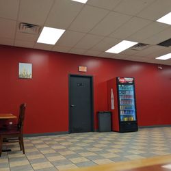 Kebabish Grill & Fried Chicken - To the left of inside. No restrooms. Mango lassi in the coke fridge.