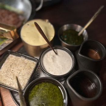 Pink Steak - Sauces Sampler - Steakhouses Near Me - West Palm Beach, Florida Pink Steak - Sauces Sampler - Steakhouses Near Me - West Palm Beach, Florida