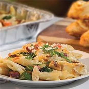 Round Table Pizza - Oven-Baked Chicken Bacon Alfredo - Pizza Near Me - San Rafael, California Round Table Pizza - Oven-Baked Chicken Bacon Alfredo - Pizza Near Me - San Rafael, California