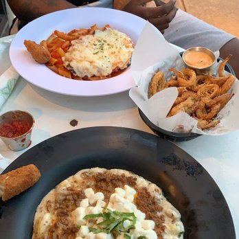 The Quick Fixx - Gnocchi Lasagna, Calamari, Chicken Parm, The Stixx (we split the last one in half lol) - Italian Near Me - Philadelphia, Pennsylvania The Quick Fixx - Gnocchi Lasagna, Calamari, Chicken Parm, The Stixx (we split the last one in half lol) - Italian Near Me - Philadelphia, Pennsylvania