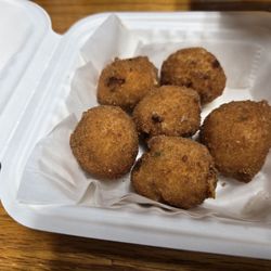 Mac and cheese bites. 8/10