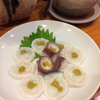 Fukuno Restaurant - Raw Octopus Sashimi w/ yuzu pepper ( Nama Tako w/ yuzu Kosho) - Japanese Near Me - Gardena, California Fukuno Restaurant - Raw Octopus Sashimi w/ yuzu pepper ( Nama Tako w/ yuzu Kosho) - Japanese Near Me - Gardena, California