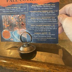 Old Bag of Nails Pub - Fall cocktail list