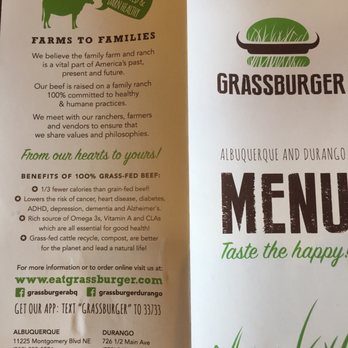 Grassburger - Menu - Burgers Near Me - Albuquerque, New Mexico
