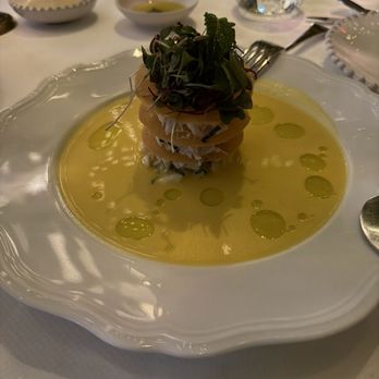 Café Carmellini - Crab & Meyer Lemon Mille-Feuille - Cafes Near Me - New York, New York Café Carmellini - Crab & Meyer Lemon Mille-Feuille - Cafes Near Me - New York, New York