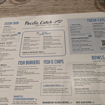 Pacific Catch - Menu (2022) - Sushi Bars Near Me - Santa Clara, California