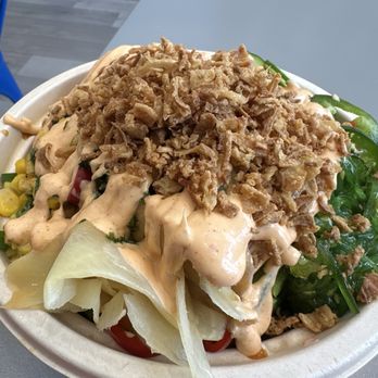 Poke Loulu - 4 protein poke' bowl. It's packed with four different types of fish and all the toppings they have to offer (sans the tofu). - Poke Near Me - Burbank, California