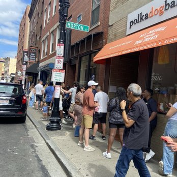 Neptune Oyster - Another day another time. Still a long line for a 2 PM lunch on a holiday weekend - Seafood Near Me - Boston, Massachusetts