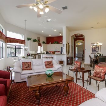 Cooper Services - Sarasota - red accent, soft white interior. - Painters Near Me Cooper Services - Sarasota - red accent, soft white interior. - Painters Near Me