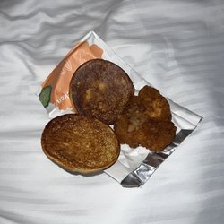 McDonald's - Burnt burger with nothing in it