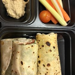 Java Caliente - Good pesto chicken wrap.