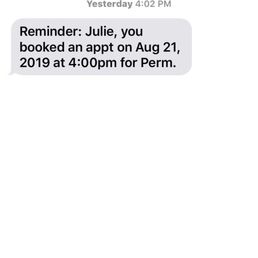 Also got a text the day before Also got a text the day before