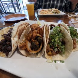 Steak Taco, Chicken Taco, and 2 Al Pastor Tacos Steak Taco, Chicken Taco, and 2 Al Pastor Tacos