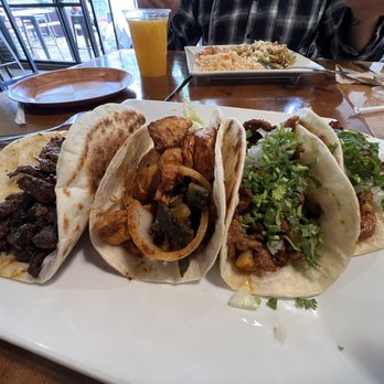 Pueblo Viejo Riverside - Steak Taco, Chicken Taco, and 2 Al Pastor Tacos - Mexican Near Me - Austin, Texas Pueblo Viejo Riverside - Steak Taco, Chicken Taco, and 2 Al Pastor Tacos - Mexican Near Me - Austin, Texas