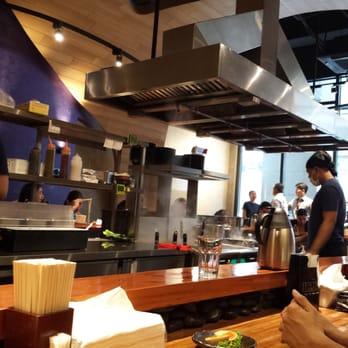 Mendokoro Ramenba - Cooking station in the middle - Ramen Near Me - Makati, NCR