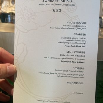 Champagne Perrier-Jouet - Menu - Wineries Near Me - Epernay, 51