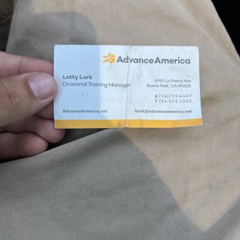 Advance America - Check Cashing/Pay-day Loans Near Me - Buena Park, California