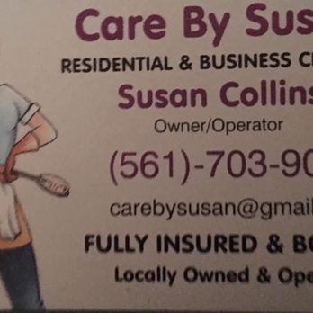 Care By Susan - Here is my Business card that you can keep in your phone. - Office Cleaning Near Me Care By Susan - Here is my Business card that you can keep in your phone. - Office Cleaning Near Me