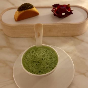 Addison - Sweet treats: Yuzu custard, matcha / Berry-beet tarelette / Fish taco, caviar - New American Near Me - San Diego, California Addison - Sweet treats: Yuzu custard, matcha / Berry-beet tarelette / Fish taco, caviar - New American Near Me - San Diego, California