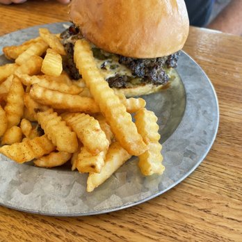 Thunder Bacon Burger - The Five Twenty and fries - Burgers Near Me - Tucson, Arizona Thunder Bacon Burger - The Five Twenty and fries - Burgers Near Me - Tucson, Arizona