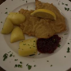 Gablerbräu - The smallest Wiener schnitzel I've ever seen.
