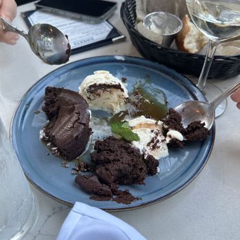 Lure Fish House - Decadent Flourless Chocolate Cake - Seafood Near Me - Porter Ranch, California Lure Fish House - Decadent Flourless Chocolate Cake - Seafood Near Me - Porter Ranch, California