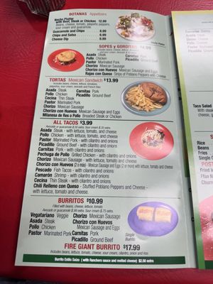 Menu photo 4 Fire Burrito Roselle, IL